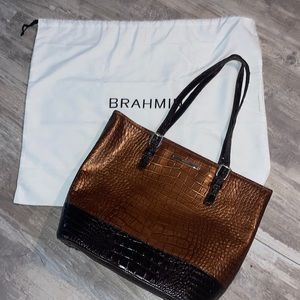 BRAMIN PURSE BROWN AND BLACK